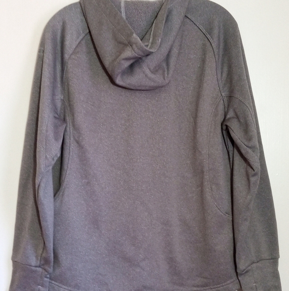 Spyder gray youth zip up hoodie with thumb holes size large - Picture 9 of 9